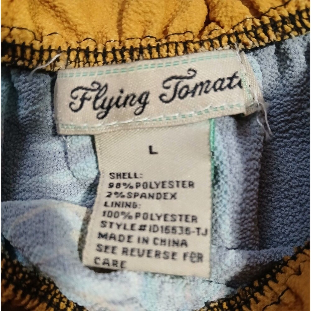 Flying Tomato Long Maxi On/Off Shoulder Style Tropical Dress  Large - Picture 8 of 13